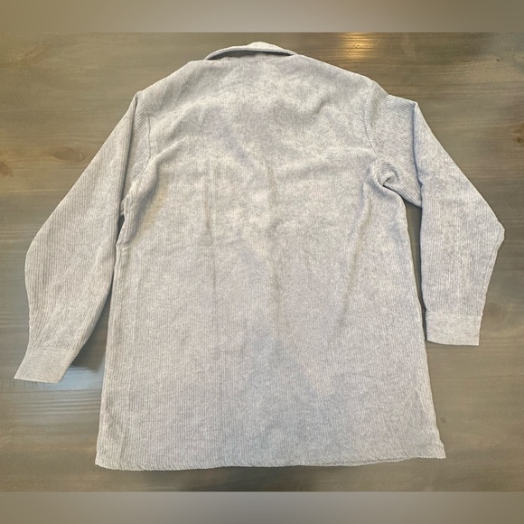 Grey Blue corduroy  Shacket size small - Picture 3 of 3